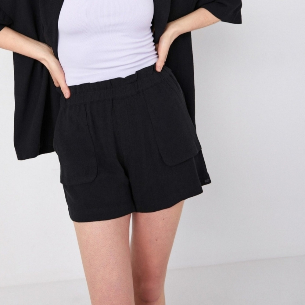 NWT Monk & Lou Black High Waisted Short